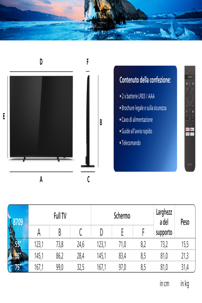 Philips 55PML8709 TV 55" 4K Ultra HD Smart Wi-Fi Grey - Flat Screen - 139.7 cm - 55PML8709