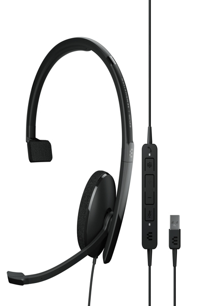 EPOS | SENNHEISER ADAPT 130T USB II - Headset - Head-band - Office/Call center - Black - Monaural - Multi-key - Mute - Volume + - Volume - - 1000899
