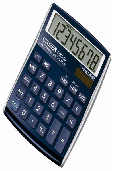 Citizen CDC-80 - Desktop - Basic - 8 digits - 1 lines - Blue - Z200103