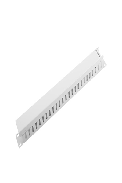 Lanberg AK-1201-S - Cable management panel - Grey - Metal - 1U - 48.3 cm (19") - 482.6 mm