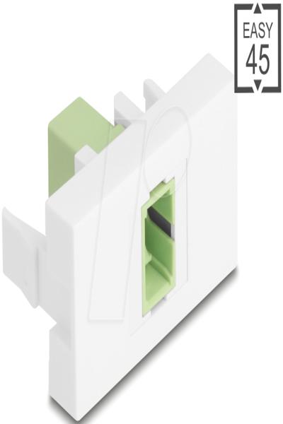 Delock Easy 45 Modul SC Simplex Buchse zu lindgrÃƒÂ¼n weiÃƒÅ¸ - 90894