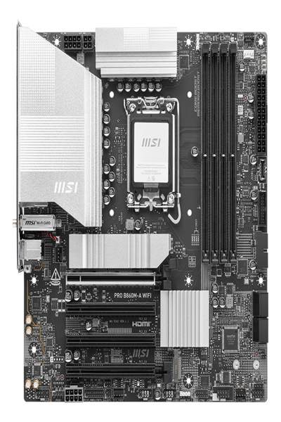 MSI PRO B860M-A WIFI MOTHERBOARD INTEL B860 LGA 1851 MICRO ATX - PRO B860M-A WIFI