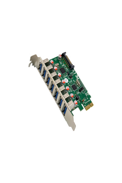 InLine USB-A 3.2 Gen.1 7 Port Host Controller PCIe - SATA Power - 76661L