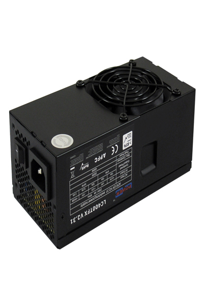 LC-1406MB-400TFX: Micro-ATX-fodral med 400W TFX PSU - LC-1406MB-400TFX