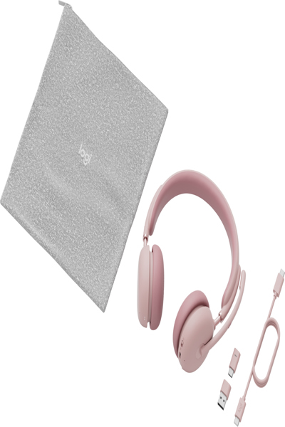 Logitech Zone Wireless 2 - Wired & Wireless - Office/Call center - 230 g - Headset - Pink - 981-001304