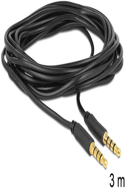 Delock Headset cable - 4-pole mini jack male to 4-pole mini jack male - 83437