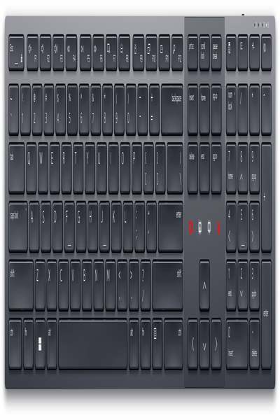 Dell KB900 - Pleine taille (100 %) - Sans fil - RF sans fil + Bluetooth - Interrupteur à clé à ciseaux - QWERTY - Graphite