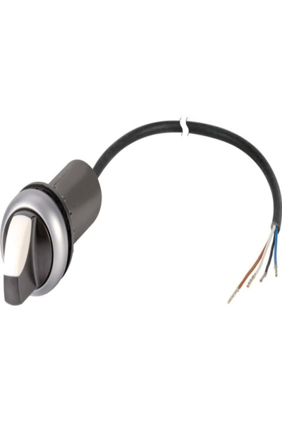 Bouton-poussoir sélecteur noir et blanc Eaton C22-WRK-K10-P62