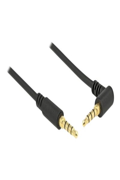 Delock Audio cable - 4-pole mini jack male to 4-pole mini jack male angled - 85610