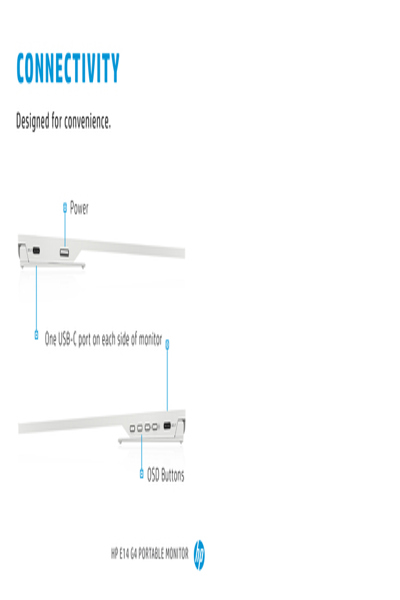 HP E-Series E14 G4 - 35.6 cm (14") - 1920 x 1080 pixels - Full HD - LED - 5 ms - White - 1B065AA#ABB