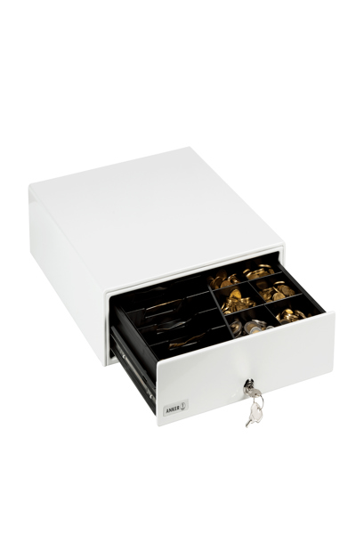 Anker Innovations AKS-ANKER MDX13E - Electronic cash drawer - Steel - White - DC - 24 V - 330 mm - 29101.101-0020