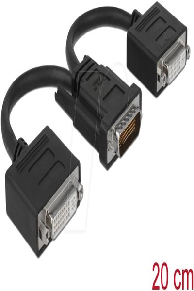Delock DVI-adapter - DVI-I (hona) till DMS-59 (hane) - 65281