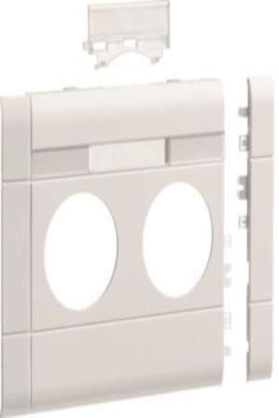 Hager Blende GB120219016 2-gang BRA (Bus Route Access) 120mm (Millimeter) Halogen-Free White