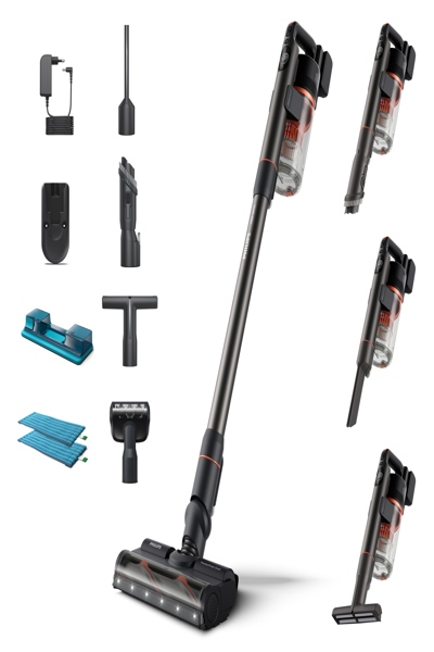 Philips Akku-Hand- und Stielsauger XC7055 Rot/Schwarz