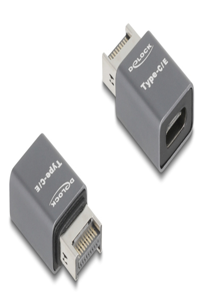 Delock Adapter USB 10 Gbps Typ-E Key A Stecker zu Type-C Buchse Metall - Adapter - 67234