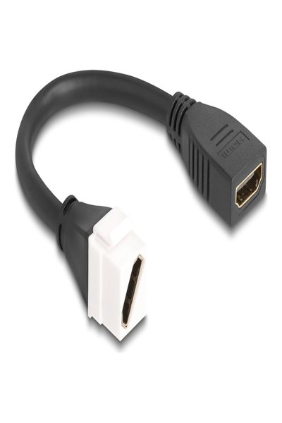 Delock HDMI-kabel - HDMI-hona till HDMI-hona keystone - 90326