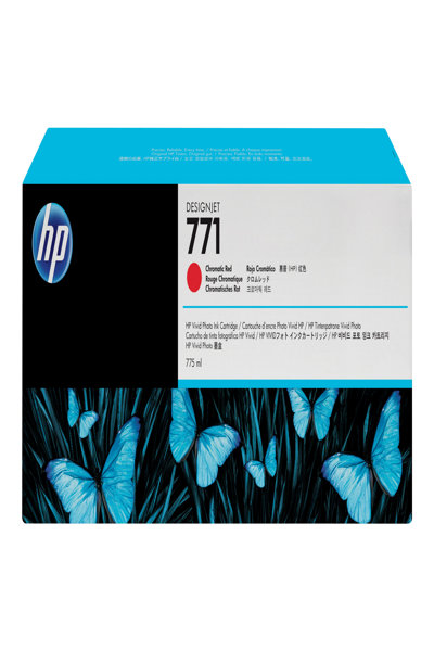 HP 771 775-ml Chromatic Red DesignJet Ink Cartridge: Pigment-based