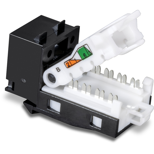 TRENDnet TC-K50C6BK Cat6 RJ-45 Keystone 50-Pack Black - TC-K50C6BK