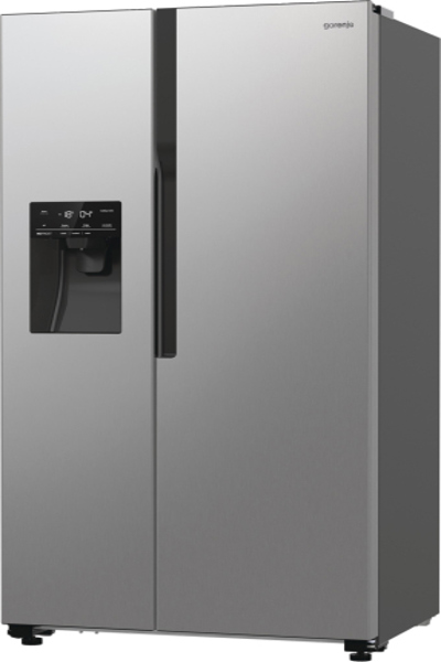 Gorenje NRR9185ESXL, Freestanding, American door, Stainless steel, LED, Glass, 566 L - 744108