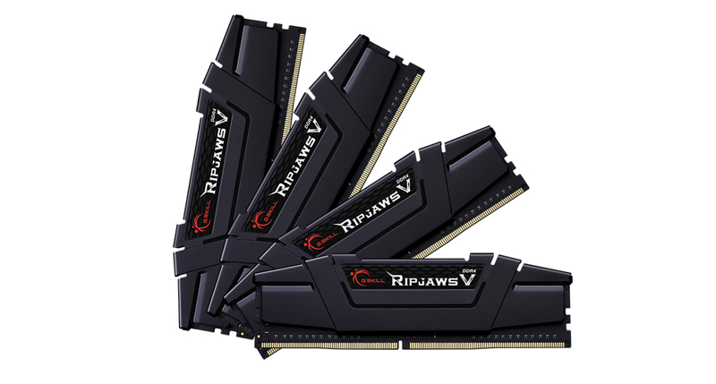 G.Skill Ripjaws V - DDR4 - Kit - 128 GB: 4 x 32 GB - F4-2666C19Q-128GVK