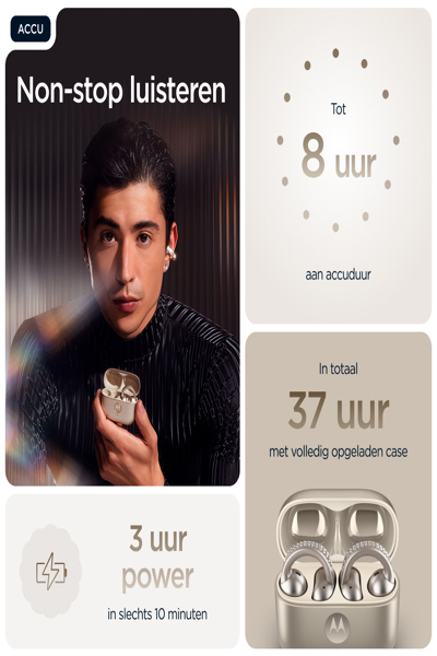 MOTOROLA MOTO BUDS LOOP SWAROVSKI WIRELESS HEADPHONES - PG38C07172