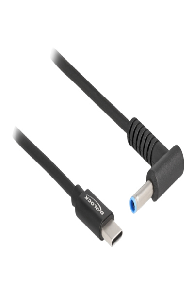 Delock Strömkabel - 24-stifts USB-C (hane) till DC-uttag 4,5 x 3,0 mm (hane) vinklad - 87971