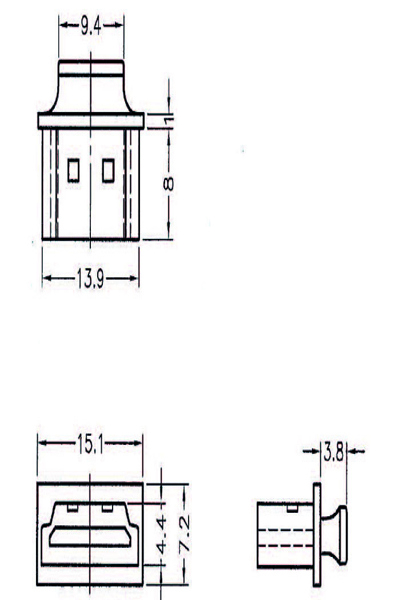 Delock HDMI A hona - Dammskydd med grepp för HDMI A (hona) kontakt - 64029