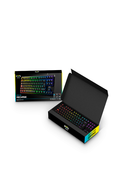 Energy Sistem ESG K6 Mécanique - Filaire - USB - Mécanique - QWERTY - LED RVB - Noir