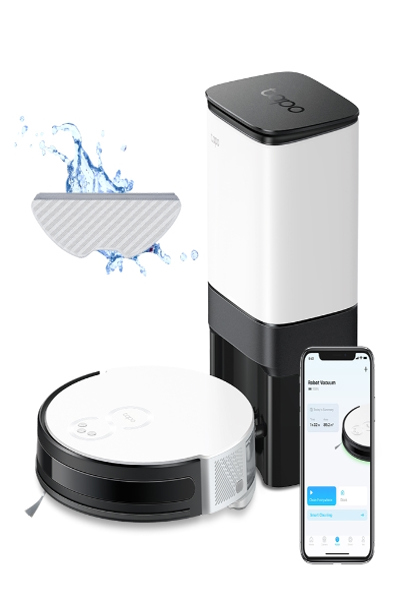 TP-LINK Tapo RV10 Plus - Sac aspirateur robot noir