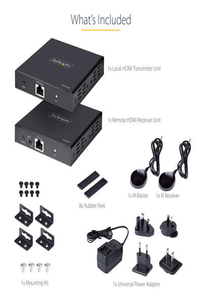 StarTech.com 4K HDMI Extender Over CAT5/CAT6 - 4K70IC-EXTEND-HDMI