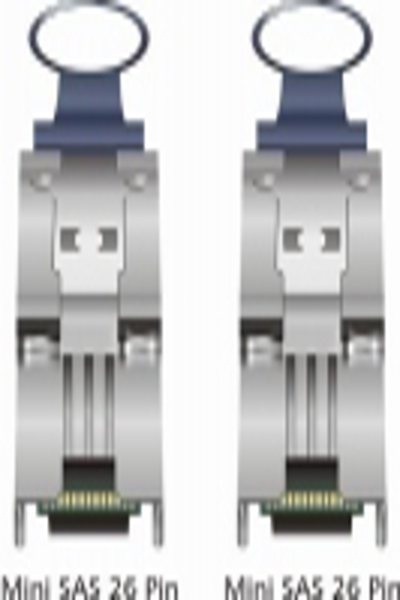 Delock extern SAS-kabel - 26-pin 4x skärmad Mini MultiLane SAS (SFF-8088) - 83061