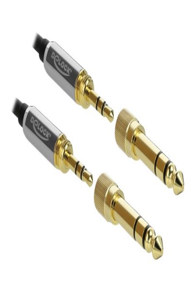 Delock Ljudkabel - mini-telefon stereo 3,5 mm hane till mini-telefon stereo 3,5 mm hane - 85788