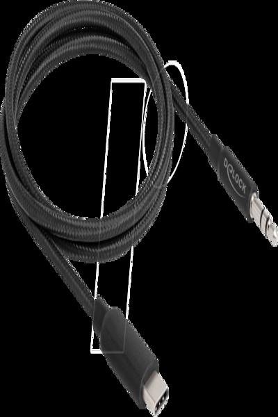 Delock Audio cable - 24 pin USB-C male to mini-phone stereo 3.5 mm male - 85208