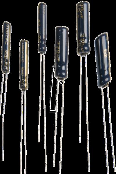 Panasonic ECA-1JM471 electrolytic capacitor radially wired 5 mm 470µF 63 V 20% - ECA1JM471