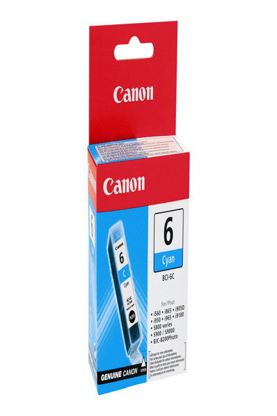Canon BCI-6 C w/sec - Original - Cyan - i9100 i9950 PIXMA iP8500 PIXMA iP6000D PIXMA iP5000 PIXMA iP3000 PIXMA iP4000 PIXMA... - 1 pc(s) - Inkjet printing - Blister - 4706A028