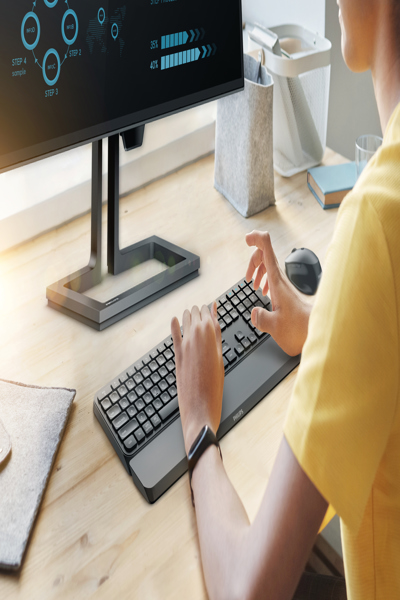 Philips 6000 series SPT6607B/21, Full-size (100%), Wireless, RF Wireless + Bluetooth, Black, Mouse included - SPT6607B/21
