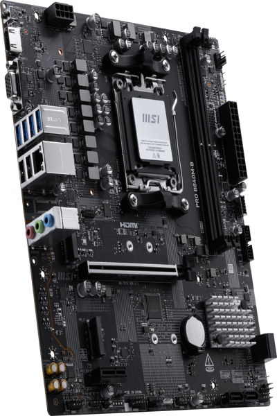 MSI PRO B840M-B/Amd B840//SATA3/M.2/USB3.0/PCIe4.0/Am5/mATX - Motherboard - AMD Sockel AM5 (Ryzen Zen4) - PRO B840M-B