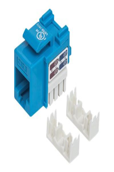 Intellinet Keystone-jack, Cat6, UTP, Punch-down, Blå - 210737