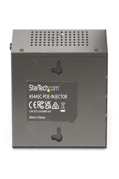 StarTech.com 4-portars Multi-Gigabit PoE++-injektor, 5/2.5G Ethernet (NBASE-T), PoE/PoE+/PoE++ (802.3af/802.3at/802.3bt), 160 watt strömförbrukning, vägg-/DIN-skenamonterbar - AS445C-POE-INJECTOR