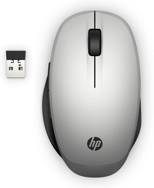 HP Dual Mode Optical Wireless Bluetooth 2.4 GHz Mouse (6CR72AA#ABB) - 6CR72AA#ABB
