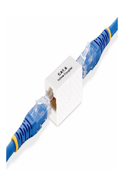 StarTech.com RJ45 Coupler 5-Pack, Inline Cat6 Coupler, Female to Female (F/F) T568 Connector, Unshielded Ethernet Cable Extension - IN-CAT6-COUPLER-U5