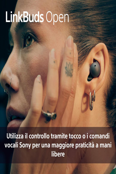 Sony LinkBuds Öppna Äkta Trådlösa Hörlurar - WFL910B