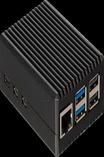 Joy-IT Aluminiumhölje för Raspberry Pi 5 - RB-ALUCASEP5-08