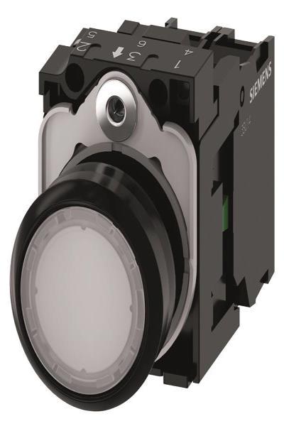 Siemens 3SU1102-0AB60-1BA0 Push Button 1NO 24VAC/DC - 3SU11020AB601BA0