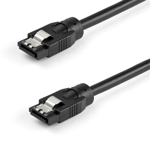 0.3 m Round SATA Cable - Latching Connectors - 6Gbs SATA Cable - SATA-Kabel - Serial ATA 150/300/600 - SATA (R) ( SATRD30CM ) - SATRD30CM