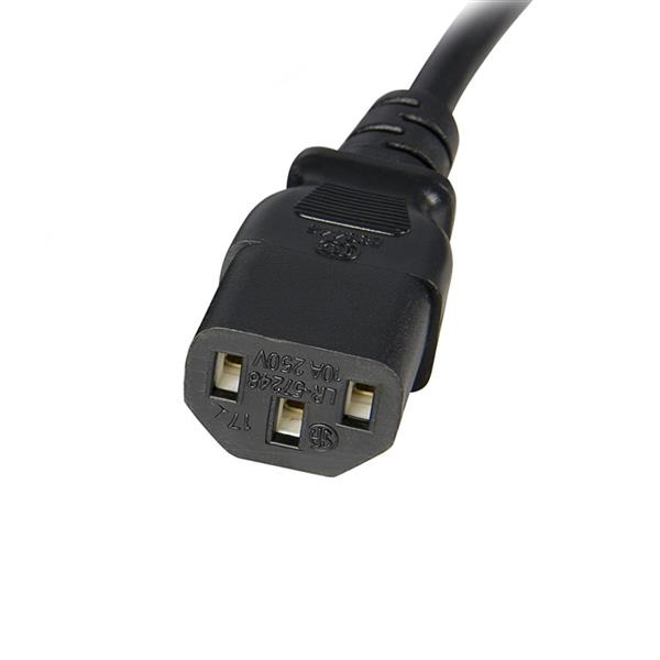 StarTech 1m Standard Computer Power Cord Extension C14 C13 - PXT1001M