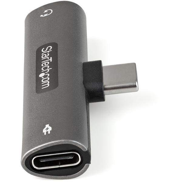 USB C Audio & Charge Adapter, USB-C Audio Adapter w/ 3.5mm TRRS Headphone/Headset Jack and 60W USB Type-C Power Delivery Pass-through Cha - CDP235APDM