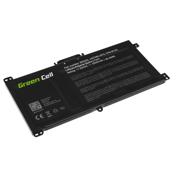 GREEN CELL BATTERY BK03XL FOR HP PAVILION X360 14-BA 14-BA01 - HP167