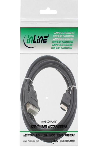 Câble HDMI-DVI InLine HDMI mâle / DVI mâle 18+1 noir 3 m