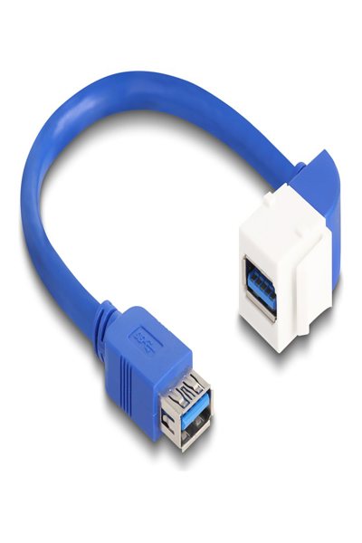 Câble d'extension USB Delock - USB Type A (F) droit vers USB Type A (F) coudé